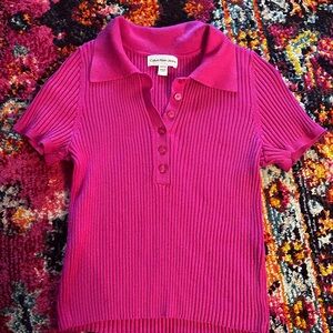 Calvin Klein Pink Polo Shirt